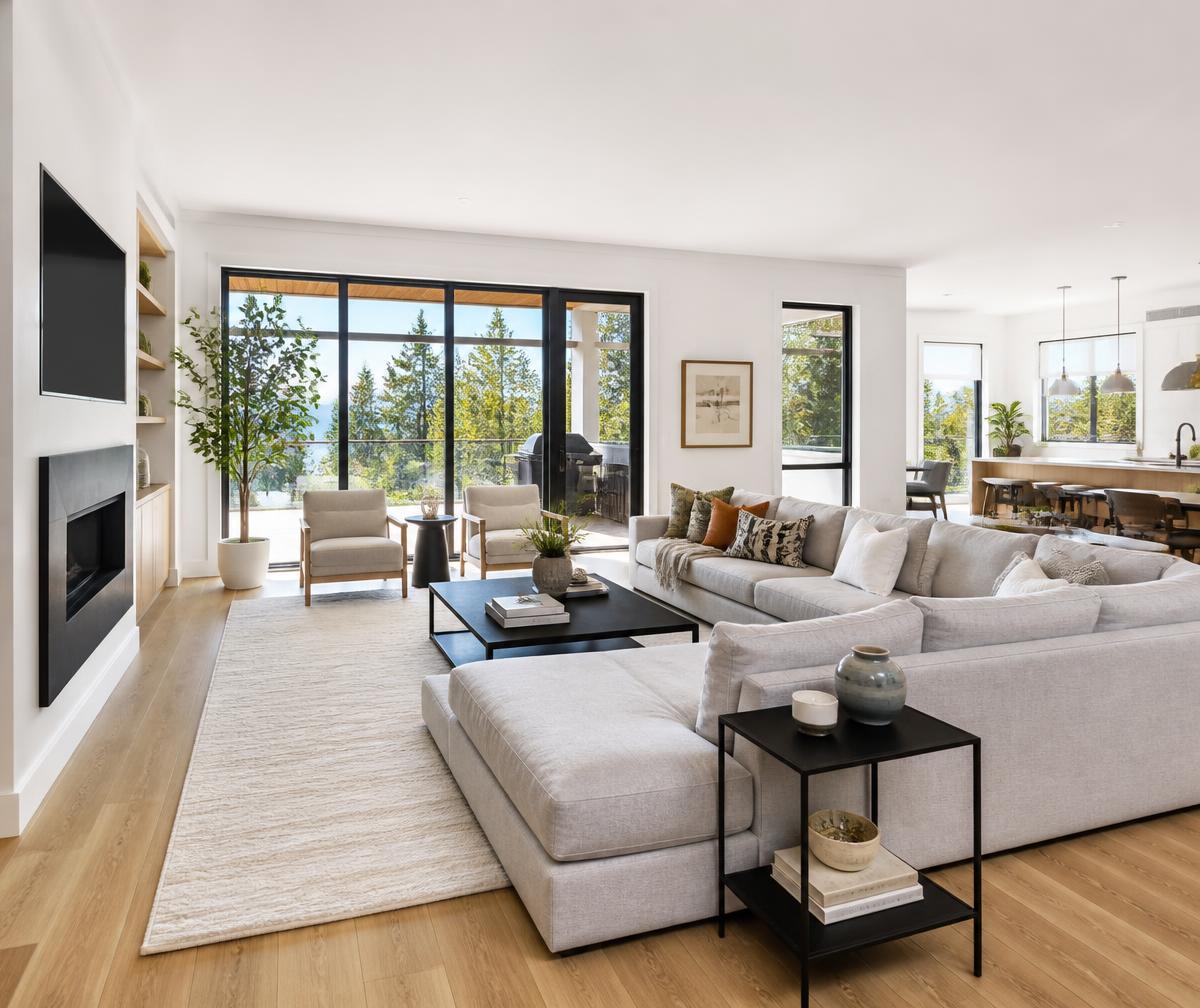 Clean, modern residential living space
